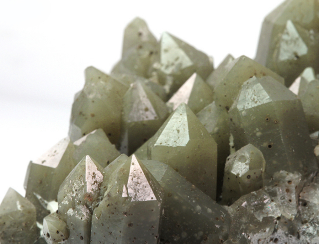 限定!内モンゴル産 グリーンクォーツクラスター ファインミネラル /4月