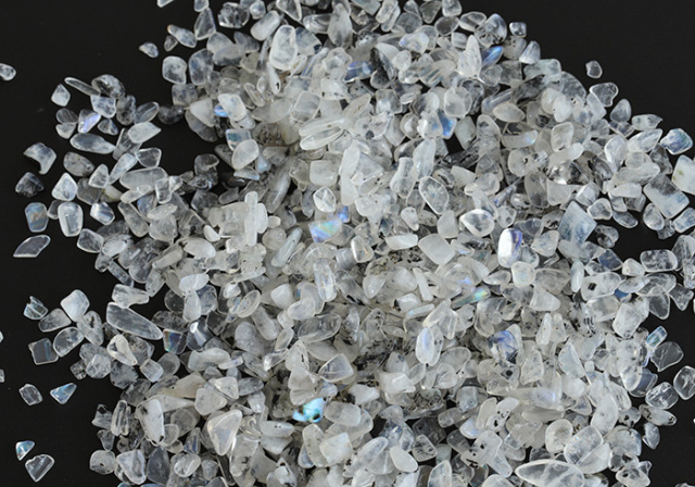 天然石　レインボームーンストーン レインボームーンストーン｜AA+｜丸玉・約4mm【1個80円】 - バラ