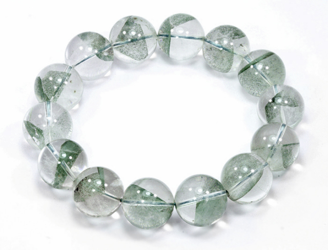 グリーンファントム ブレスレット 大玉 パワーストーン 18mm以上〜19mm 限定!大珍品!幻のグリーンファントムAAの約19mm(18.5mm)ブレスレット