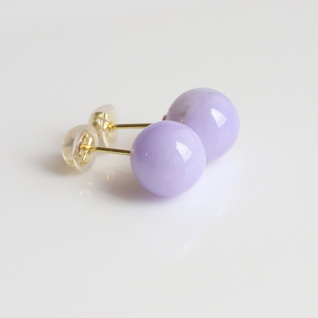 ✴️【ピアス・ペンダント・ブレス 3点セット❣️】　ラベンダー翡翠　翡翠　天然石 ✴️【ピアス・ペンダント・ブレス 3点セット❣️】ラベンダー