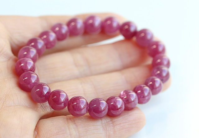 ルビー 8mm 天然石 ブレスレット ルビー ブレスレット 8mm ｜ 天然石通販の4976堂
