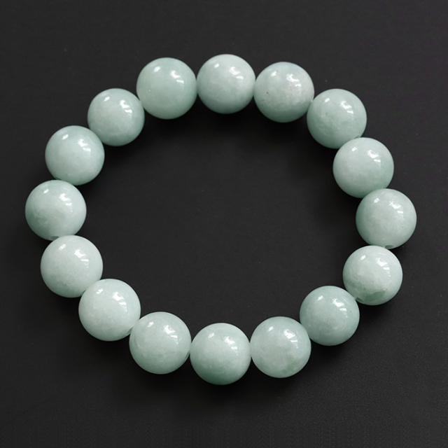 鑑別書付】大特価!翡翠の ブレスレット[2] 【天然石・パワーストーン】