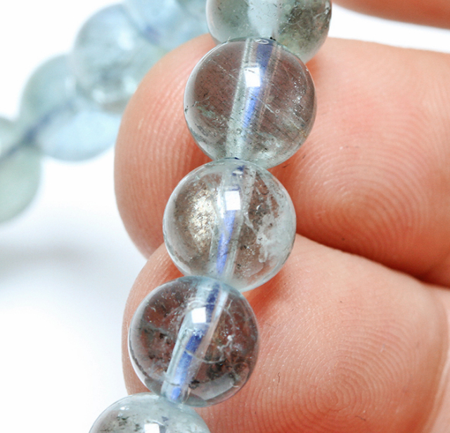 限定1個!スターアクアマリンの8mmUPブレスレット クリアタイプ /3月