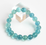 限定!ブルーグリーンフローライトの約10mmブレスレット　[No.5]