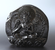 限定入荷!ネパール ヒマラヤ産★サリグラム　アンモナイト グリーンターラ　　1