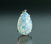 【伊勢】エチオピアン ハイドロフェーンオパールのクラックペンダント　32.3×20.5mm　　ise10