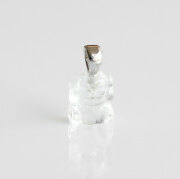 新春！伊勢浄化！招き猫のミニペンダント 豆サイズ　【水晶・両手】　ise2023