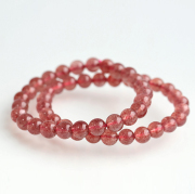 伊勢!リアルピンクアベンチュリンの約7.5mm前後ブレスレット　  　ise14_
