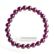 【伊勢浄化】[鑑別書付]最高品質!アルマンディンガーネットSAの約7.5mmブレスレット　No,3     ise14_