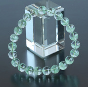 【伊勢】マダガスカルグリーンファントムSAの約8mmブレスレット   No.1　 ise14_