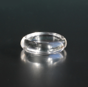 新春2025!NEW ガネッシュヒマール水晶のタイプ別くりぬきリング 24号　幅7.7mm　 <No.5>
