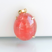 伊勢浄化!コロラド・スウィートホーム・インカローズのK18Gペンダント　19×15mm　　ise24　rei