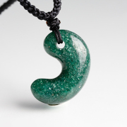 限定!グリーンアベンチュリンのSAの勾玉ペンダント[No.12]　susa2 rei2 sale