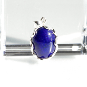 伊勢!ラピスラズリのシルバーペンダントトップ【18×13mm】　No.2　　　ise25