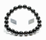 限定！お守りに黒水晶（モリオン）の8ｍｍブレスレット /SEO【天然石・パワーストーン】