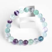 マルチカラーのフローライト8mmブレスレット　　　【天然石・パワーストーン】    SEO