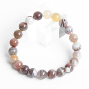 ナチュラルアゲートの8ｍｍブレスレット　　　【パワーストーン・天然石】/SEO