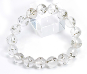 珍品!限定！パイライトインクォーツAAの12～12.8mmブレスレット (1)      inq 【天然石・パワーストーン】