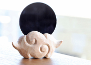 【伊勢浄化済み】隠岐の黒曜石＝オブシディアンの神鏡ise6