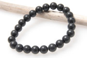 限定!激安!アゾゼオ・ブラックアゼツライトの8mmフルブレス　【ディレクトリカード/H&E保証書付き】　/H&E【パワーストーン/天然石】　earth