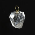 【伊勢】レア!茨木県高取鉱山産水晶「雪入り水晶」「くらげ水晶」の約13.6×11mm K18Gペンダント    [No.3]    【天然石・パワーストーン】