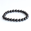 【浄化済み】鑑別書付き!天然黒水晶（モリオン）のSAランクブレスレット　8mm　　   susa2 rei2 sale