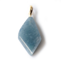【保証書付】 糸魚川翡翠のペンダント 21.7×13mm 青  市振海岸産   /5月    【天然石・パワーストーン】