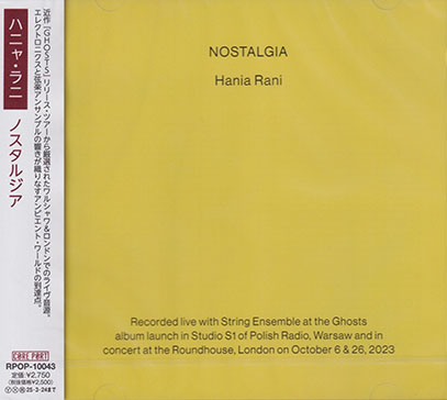 HANIA RANI/Nostalgia(ノスタルジア) (2024/Live) (ハニャ・ラニ