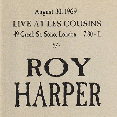 ROY HARPER/Live At Les Cousins: August 30 1969(Used 2CD) (1969/Live) (ロイ・ハーパー/UK)