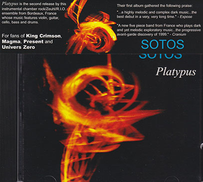 SOTOS/Platypus(Used CD) (2002/2nd) (ソトス/France)