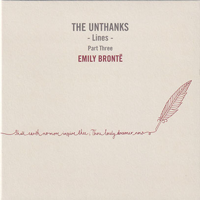 THE UNTHANKS/Lines: Part Three-Emily Bronte (2018/8th-1/3) (ジ・オンタンクス/UK)