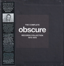 V.A.(BRIAN ENO,GAVIN BRYARS,JOHN CAGE,MICHAEL NYMAN,etc)/Complete Obscure Records Collection 1975-1978(10CD Box) (イーノ,etc)