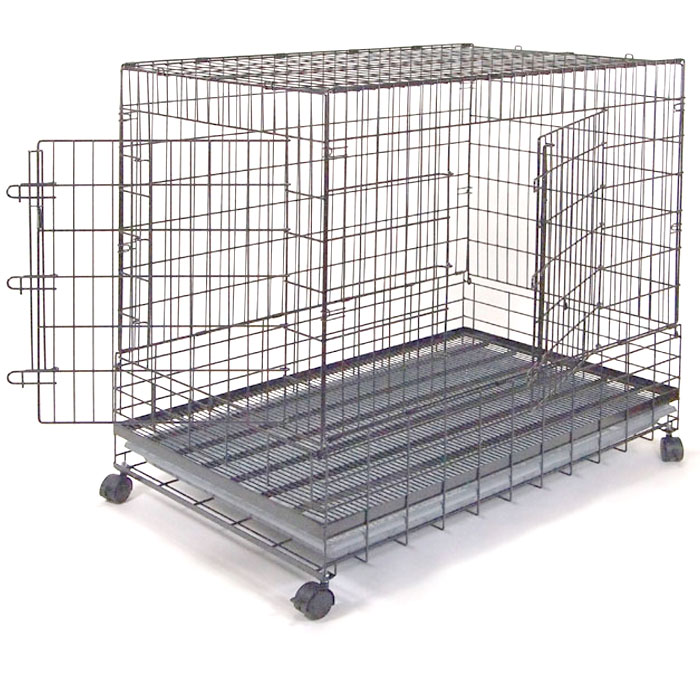 ＜ペットケージ＞　PROスチールケージ３L-Wドア　２面扉　［W660*D1050*H980mm］　送料-<C>