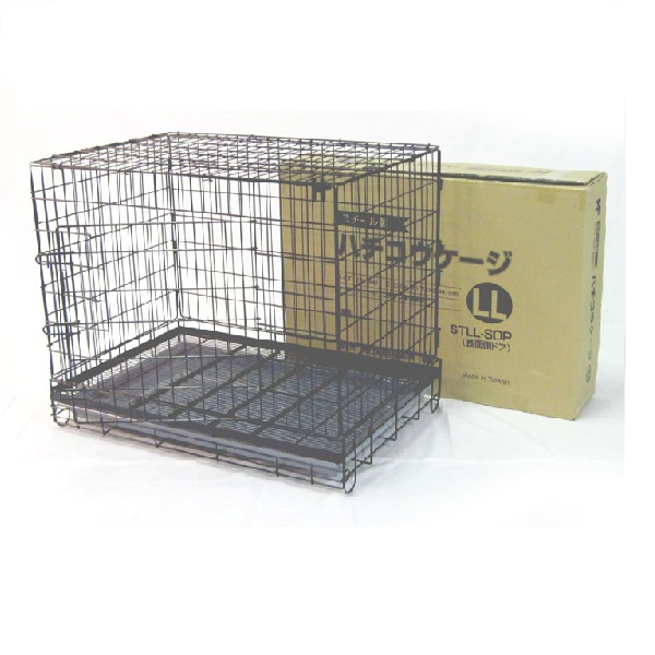 ＜ペットケージ＞　ハチコウケージ　スチール製　ＬＬ－ＳＯＰ（サイドオープン）　長面扉　（W940×Ｄ630×Ｈ770mm）　送料-<Ｂ>