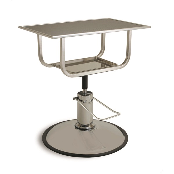 ハチコウ　油圧式トリミングテーブル　アプロ７２０（720ｍｍ×450ｍｍ×高800ｍｍ～960ｍｍ）　送料－<Ｃ>