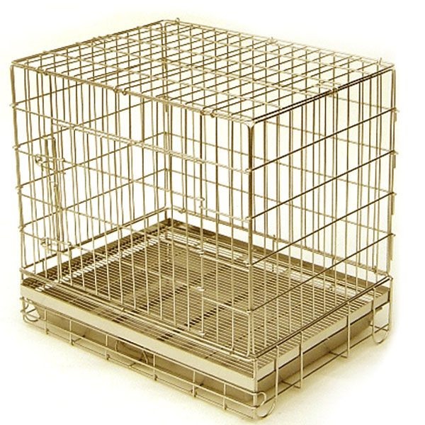 ＜ペットケージ＞　ハチコウケージ　ステンレス製　ＬＬ－ＳＯＰ　長面扉　（W940×Ｄ630×Ｈ770mm）　送料-<Ｂ>