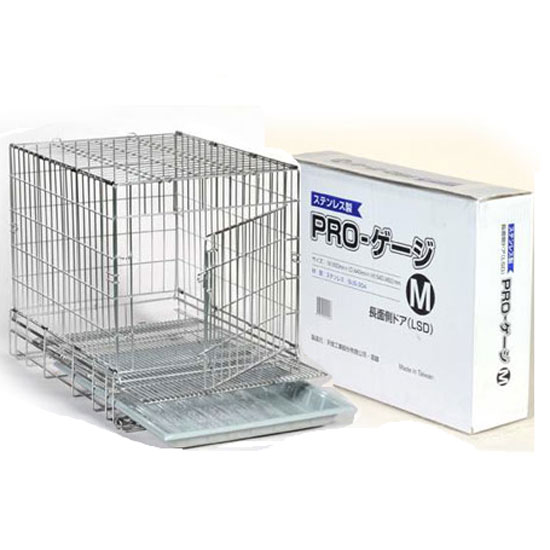 ＜ペットケージ＞　PROステンレスケージM-SSD　短面扉　［W440*D600*H540mm］　送料-<A>