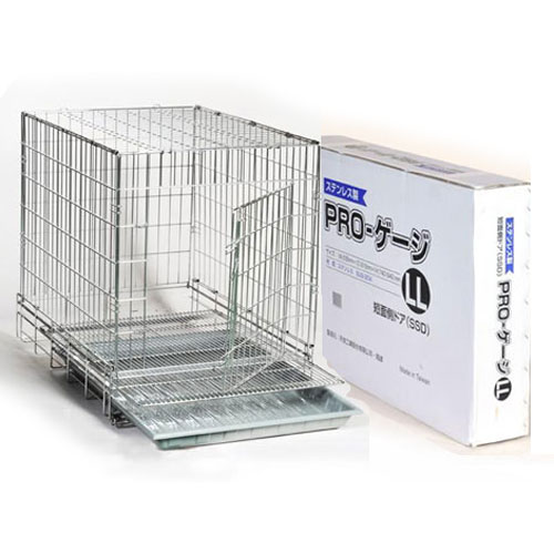 ＜ペットケージ＞　PROステンレスケージ２L-SSD　短面扉　［W635*D915*H740mm］　送料-<B>