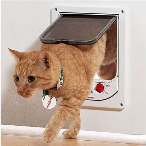 英国製キャットドア　CATMATEマグネットセンサー付キャットドア254　送料-<A>