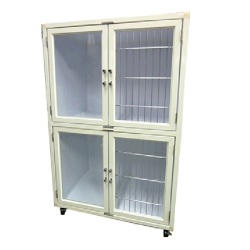 ＜業務用犬舎＞　ペットマンション二段タイプHW－８００G－２