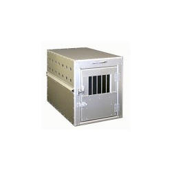 ＜ペットケージ＞　アルミ製輸送用犬舎　ＮＯ．４　（600mm×780mm×Ｈ470mm）　送料-<Ｂ>