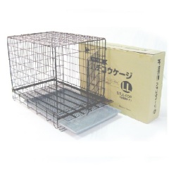 ＜ペットケージ＞　ハチコウケージ　スチール製　ＬＬ－ＦＯＰ（フロントオープン）　短面扉　（W６４０×Ｄ９３０×Ｈ６３０mm）　送料-<Ｂ>