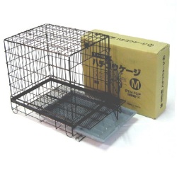 ＜ペットケージ＞　ハチコウケージ　スチール製　Ｍ－ＦＯＰ（フロントオープン）　短面扉　（W470×Ｄ610×Ｈ570mm）　送料-<A>