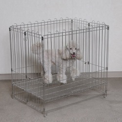 ステンレス　ワンタッチサークル　S　トレーなし　（600×450×H660mm）　送料-<B>