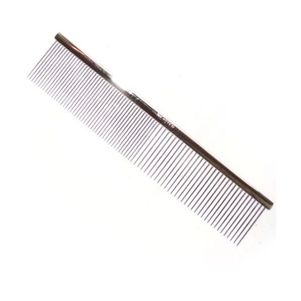 鼈甲　櫛　細目 ステンレス極細ピン両目櫛 KS－107