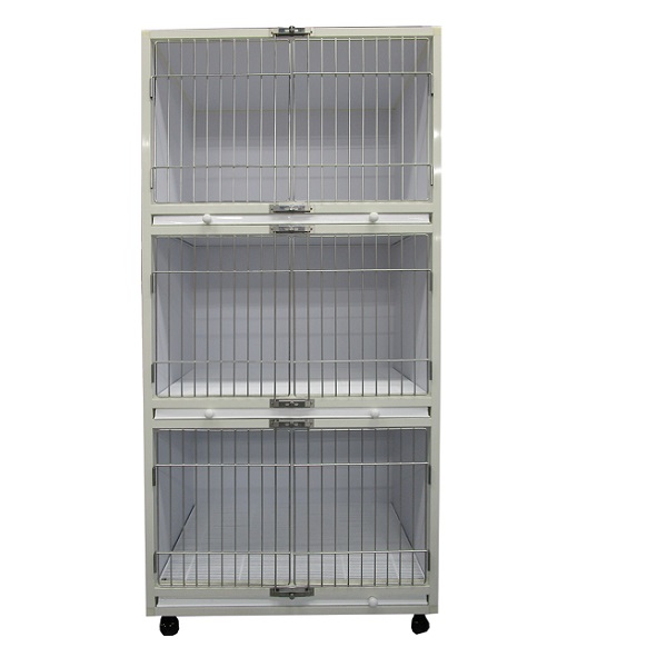 業務用 店舗用犬舎 引出式受け皿 網スノコ付 業務用三段 業務用 店舗用犬舎 引出式受け皿 網スノコ付 業務用三段