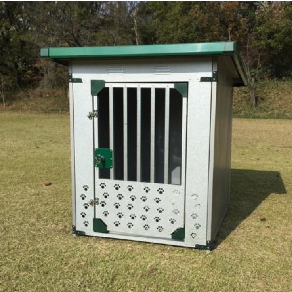 【代引き不可】【組み立て式】ガルバリウム製ドッグハウス　ＤＦＤ－０５【920mm×920mm×H1200mm】【0.25坪屋外用犬小屋】】【錆に強い】【ドッグハウス】