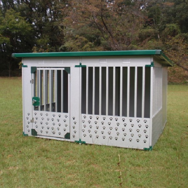 【代引き不可】【組み立て式】ガルバリウム製ドッグハウス　ＤＦＤ－２【1820mm×1820mm×H1200mm】【1坪屋外用犬小屋】】【錆に強い】【ドッグハウス】