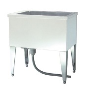 ドッグバス　DX-900 トラップ付　（W900×D550×H955～985mm）　送料-<C>