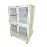 ＜業務用犬舎＞　ペットマンション二段タイプHW－８００ＧＮ－２